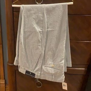 TAGS ATTACHED! Seersucker Pants. White & blue